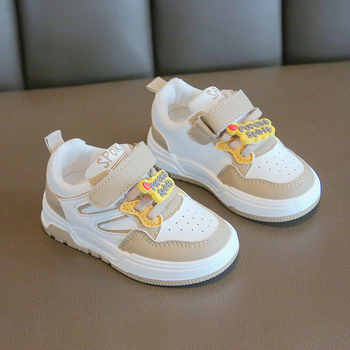 XIAOHUOMA Bērnu sporta kurpes – mākslīgā āda, pretslīdēšanas zole, sporta stils, vecums 1–3 gadi