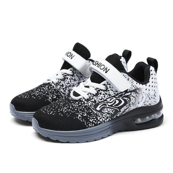 Παιδικά δρομικά παπούτσια με διχτυωτό πάνω μέρος, διαπνοή, ελαφρά, αντιολισθητική σόλα από καουτσούκ, απορρόφηση κραδασμών, Velcro κλείσιμο, για ηλικίες 4–16, για όλο το χρόνο