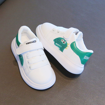 Παιδικά αθλητικά παπούτσια τρεξίματος με αναπνεύσιμο πάνω μέρος από τεχνητό δέρμα, ελαφριά σόλα EVA και Velcro κλείσιμο