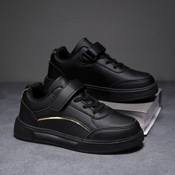 Παιδικά Παπούτσια Skateboard – Δερμάτινο άνω μέρος, Χαμηλό ύψος, Κλείσιμο Velcro, MD Σόλα, Αδιάβροχα και Αντιολισθητικά (Leather Upper; Low-Top; Velcro Closure; MD Sole; Waterproof & Anti-Slip)