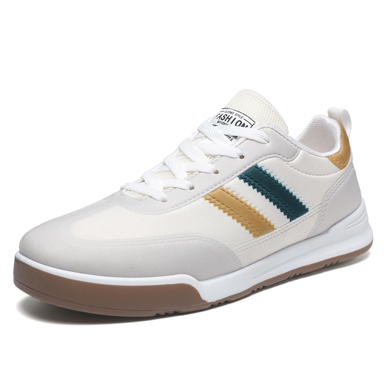 Ανδρικά αναπνεύσιμα χαμηλά αθλητικά παπούτσια με κορδόνια, πάνω μέρος από συνθετικό δέρμα, σόλα έγχυσης και πάτος EVA