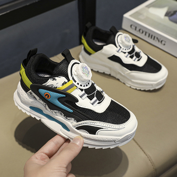 Αναπνέοντα παιδικά αθλητικά παπούτσια από δίχτυ, unisex, για ηλικίες 7–16, σόλα PVC, άνοιξη-καλοκαίρι-φθινόπωρο