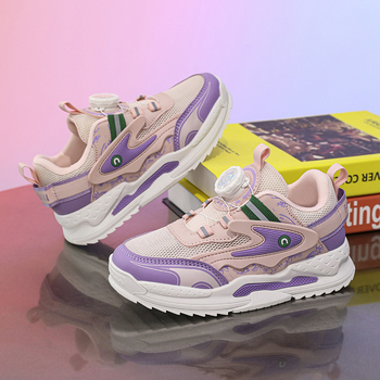 Αναπνέοντα παιδικά αθλητικά παπούτσια από δίχτυ, unisex, για ηλικίες 7–16, σόλα PVC, άνοιξη-καλοκαίρι-φθινόπωρο