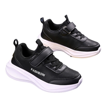 Αγόρια αθλητικά παπούτσια τρεξίματος με Velcro, επάνω από συνθετικό δέρμα, σόλα EVA, για ηλικίες 4–16, άνοιξη–φθινόπωρο