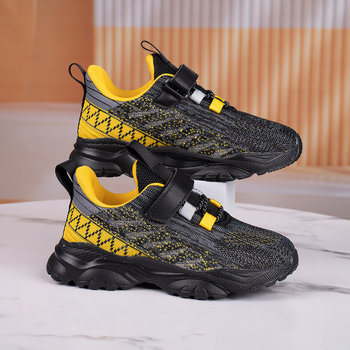 Παιδικά αθλητικά παπούτσια με δίχτυ – δροσερό επάνω μέρος, ελαφριά κατασκευή, αντιολισθητική και ανθεκτική εξωτερική σόλα, unisex, για άνοιξη και φθινόπωρο