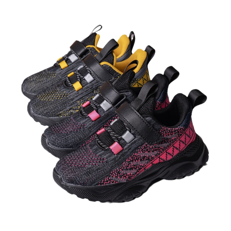 Gyerekeknek szóló hálós sportcipő – légáteresztő felsőrész, könnyű kialakítás, csúszásmentes és kopásálló talp, uniszex, tavasz–ősz