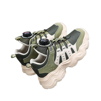 Berniukų odiniai vandeniui atsparūs sportbačiai, minkštas padas, rudens sezonui