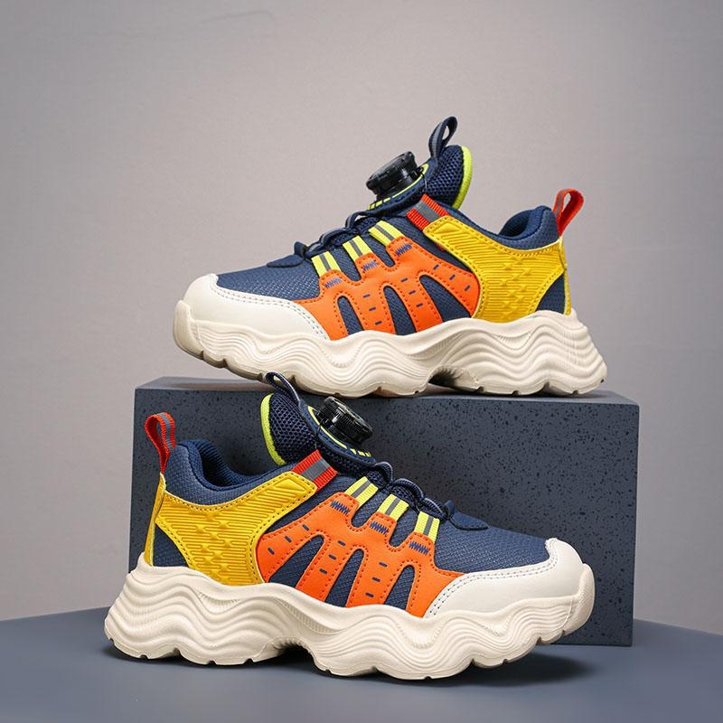 Berniukų odiniai vandeniui atsparūs sportbačiai, minkštas padas, rudens sezonui