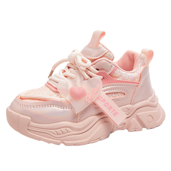 Κοριτσίστικα παπούτσια τρεξίματος με Velcro – Αντιολισθητικά, Άνω μέρος από συνθετικό δέρμα, Σόλα από φυσικό καουτσούκ, Για χειμώνα-άνοιξη-φθινόπωρο