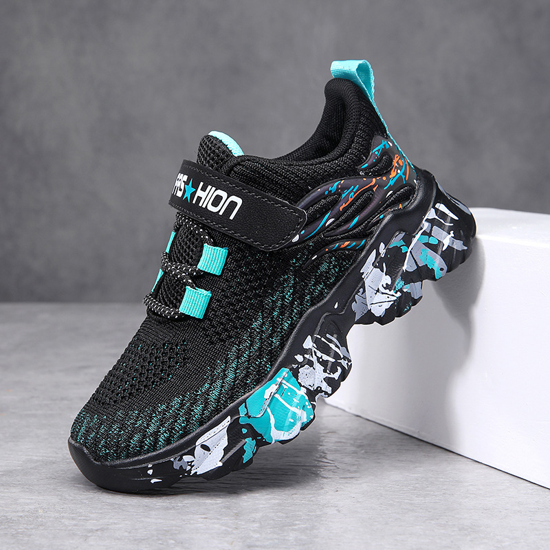 Pantofi de alergare pentru copii, din plasă - respirabili, ușori, talpă MD antiderapantă, amortizare a șocurilor