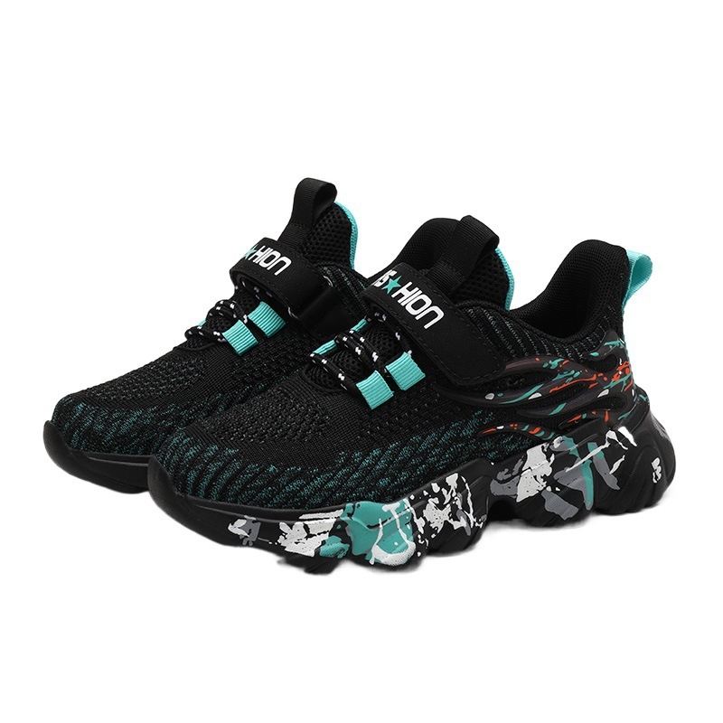 Pantofi de alergare pentru copii, din plasă - respirabili, ușori, talpă MD antiderapantă, amortizare a șocurilor