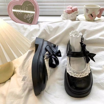 Britų stiliaus retro elegantiški loaferiai su stora augimo pada, viršutinė dalis drobė, gumos padas, slip-on su sagtimi, pavasaris 2025