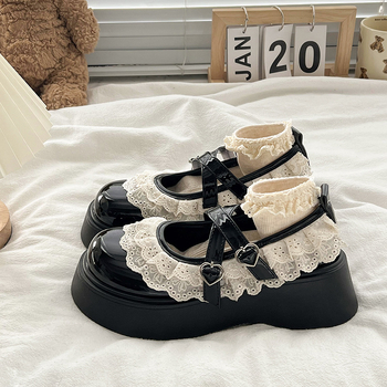 Moteriniai loaferiai su PU viršutine dalimi, apvalus priekis, vidutinio aukščio kulnas, mišri padas, stora kulnas