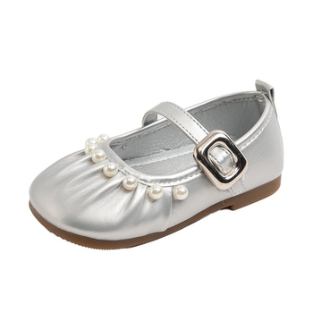 Παιδικά παπούτσια κοριτσιών από δέρμα, ελαφριά για την άνοιξη, επάνω μέρος διπλό από γνήσιο/τεχνητό δέρμα, καουτσούκ σόλα, μοτίβο που σχεδιάστηκε χειρόγραφα, για ηλικίες 7–12 ετών, κυκλοφόρησαν την άνοιξη του 2025