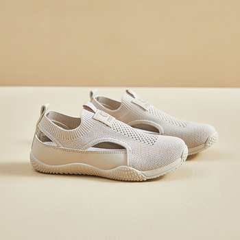 Moterų kasdieniai sportiniai bateliai su kvėpuojančia tinklelio viršutine dalimi, PU įdėklu, gumine padu, žemas kulkšnies dizainas