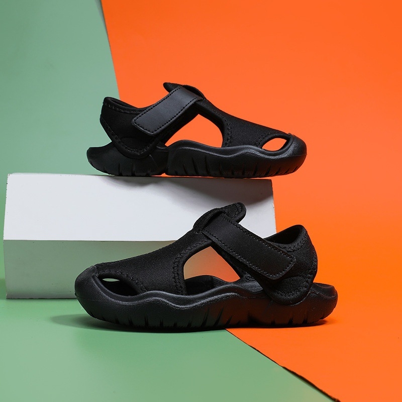 Unisex sandale s zatvorenim prstom, udoban EVA potplat, gornji dio od platna, ljetne plažne obuće