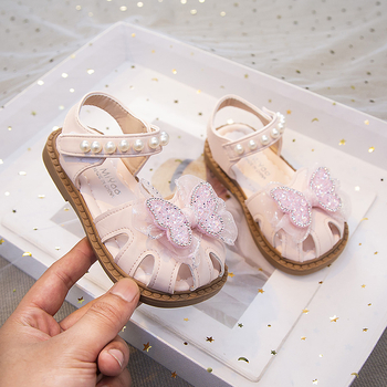 Πριγκιπικά σανδάλια για κορίτσια, PU επάνω μέρος, σόλα από καουτσούκ, κλείσιμο Velcro, στυλ πριγκίπισσα, για παιδιά 7–12 ετών, κυκλοφορία άνοιξη 2025