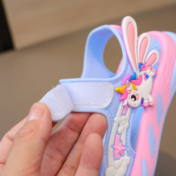 Παιδικά σανδάλια με Velcro, σχέδιο κινούμενων σχεδίων, μαλακή σόλα PVC, αντιολισθητική, μάρκα YB