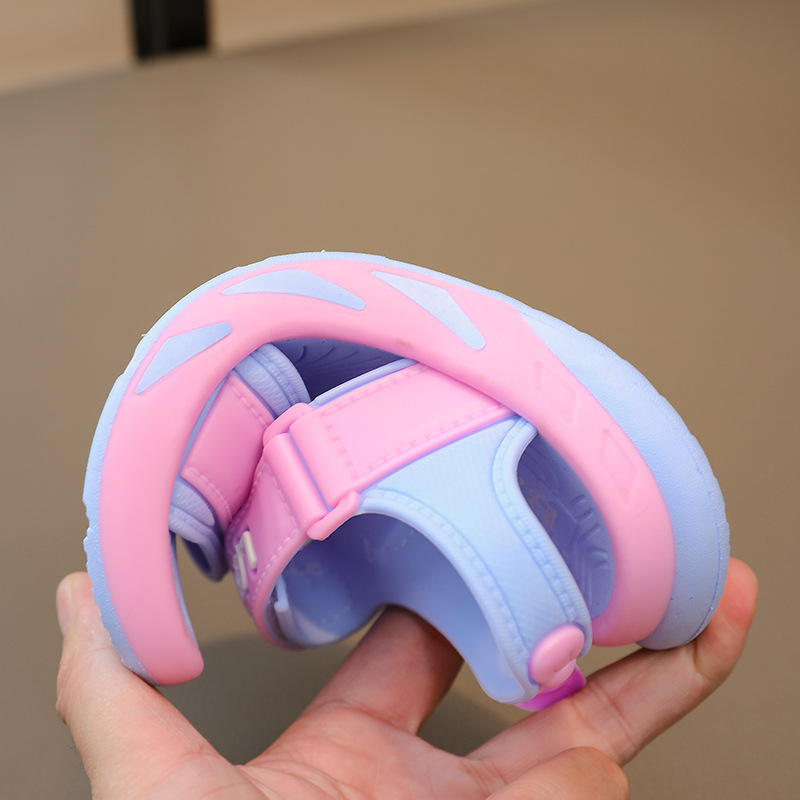 Bērnu sandales ar Velcro, karikatūras raksts, mīksta PVC zole, pretslīdes, zīmols YB