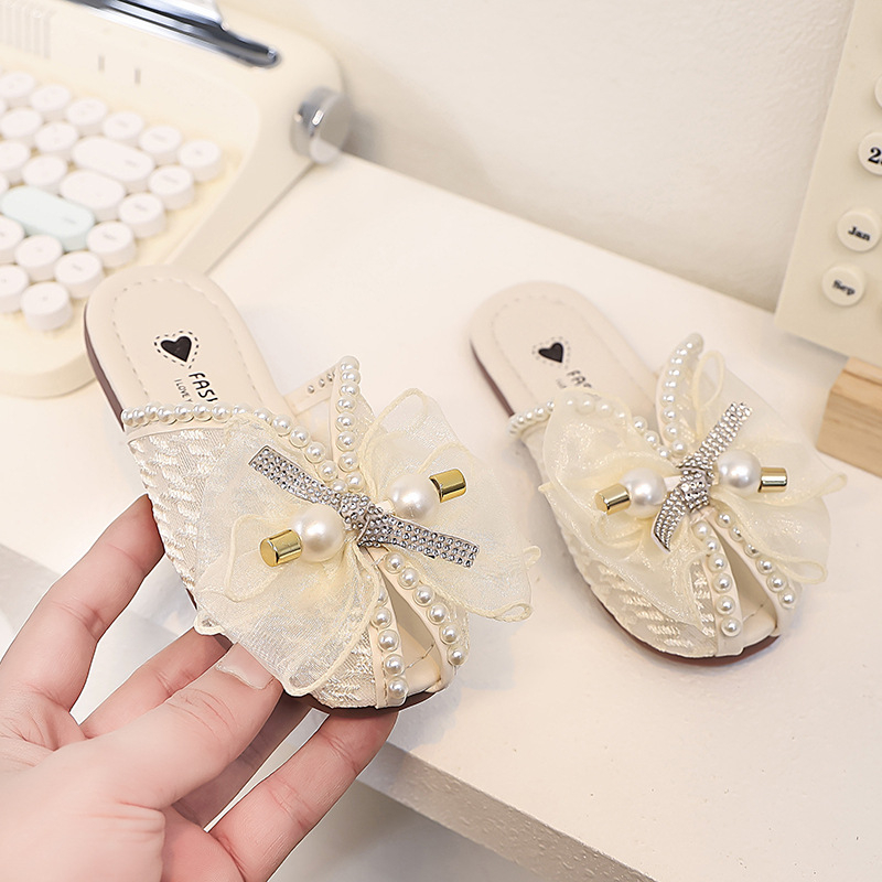 Meitenes vasaras sandales ar lenti, PU augšdaļa, gumijas zole, vecums 4-12 gadi