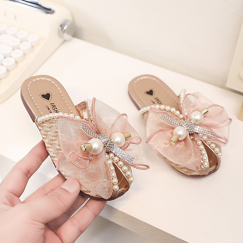 Meitenes vasaras sandales ar lenti, PU augšdaļa, gumijas zole, vecums 4-12 gadi