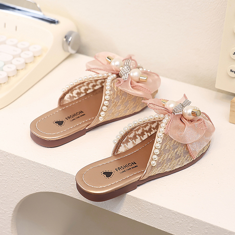 Meitenes vasaras sandales ar lenti, PU augšdaļa, gumijas zole, vecums 4-12 gadi