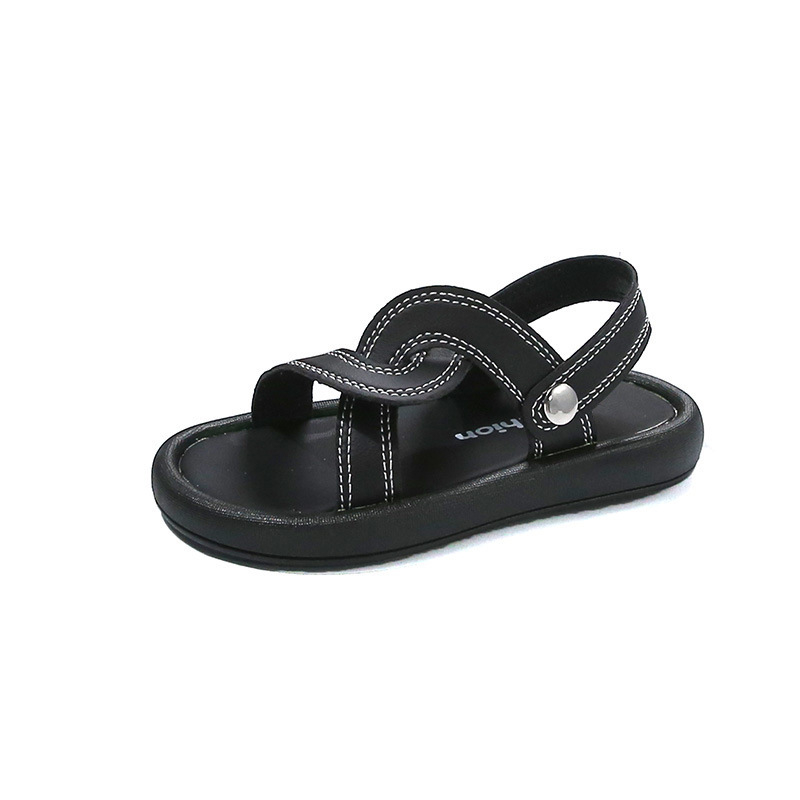 Meitenēm sandales ar Velcro aizdari - virsma no mākslīgā ādas, TPR zole, Vintage stils, vecums 1-6 gadi