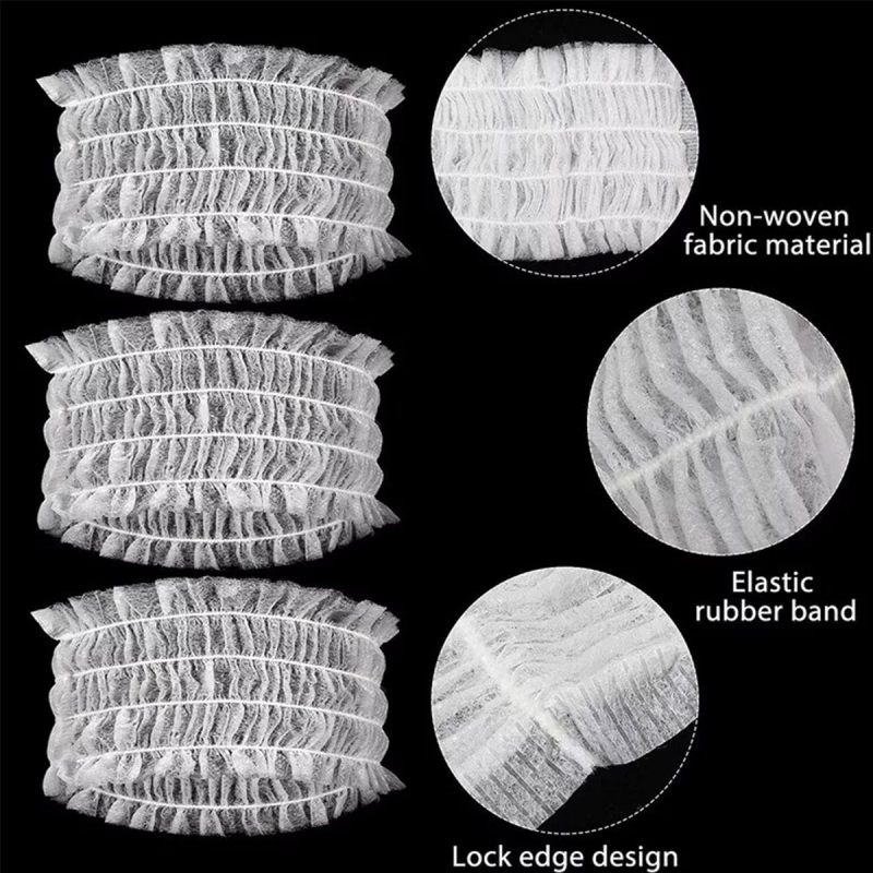 Korejos stiliaus vienkartinė plaukų juosta iš nepluošto audinio, bangų dizaino, atskira pakuotė, vestuvėms