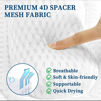 Drugelio formos vonios pagalvė su atminties putomis kaklo palaikymui, su siurbtukais ir kabliukais