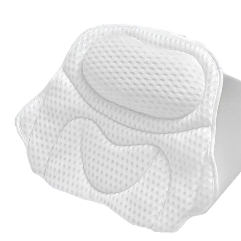 Drugelio formos vonios pagalvė su atminties putomis kaklo palaikymui, su siurbtukais ir kabliukais