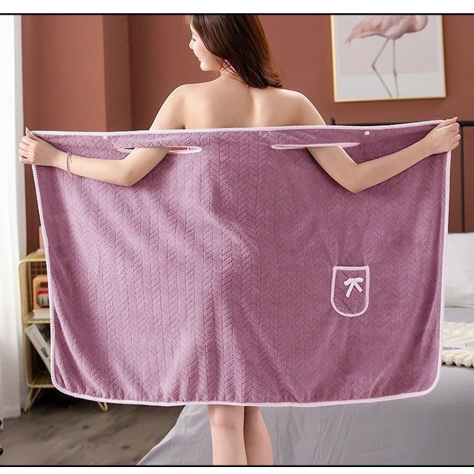 Vonios chalatos iš mikropluošto poliesterio moterims, vasara, sugeria vandenį, greitai džiūsta