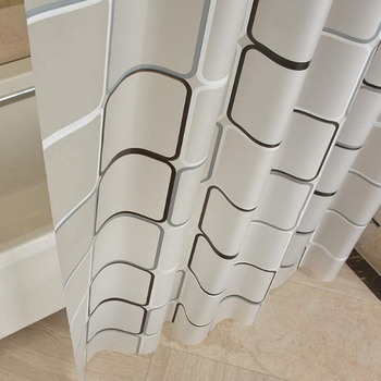 Σετ κουρτινών ντους PEVA με καρό μοτίβο, μοντέρνο μινιμαλιστικό στυλ, δυνατότητα προσαρμογής