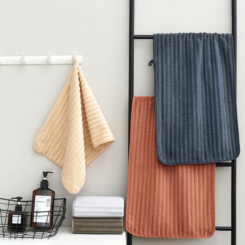 Vonios ir paplūdimio rankšluostis – papildomai storas koralinis flisas, 400–500 g, 150D, Sanen Home Textile