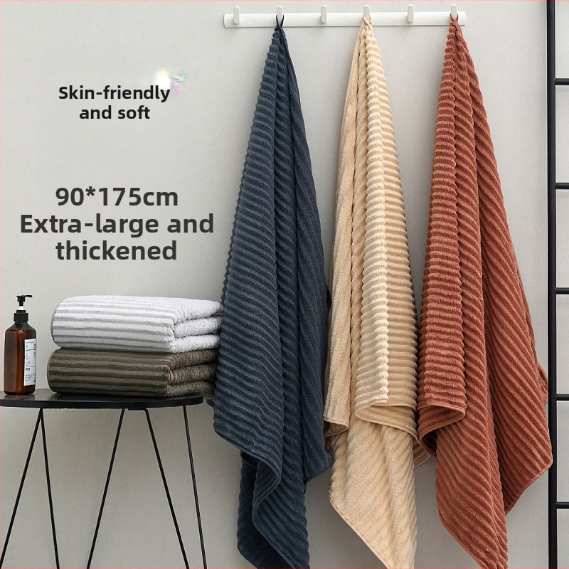 Vonios ir paplūdimio rankšluostis – papildomai storas koralinis flisas, 400–500 g, 150D, Sanen Home Textile