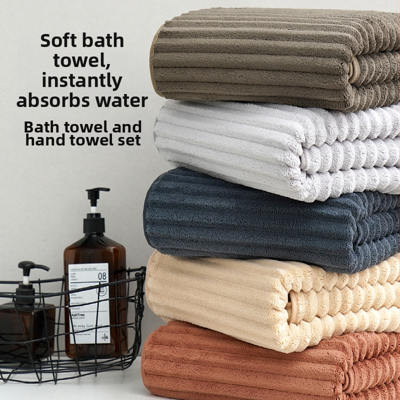 Хавлия за баня и плаж – екстра дебела корална флис, 400–500 г, 150D, Sanen Home Textile