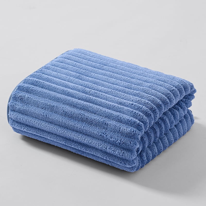 Vonios ir paplūdimio rankšluostis – papildomai storas koralinis flisas, 400–500 g, 150D, Sanen Home Textile