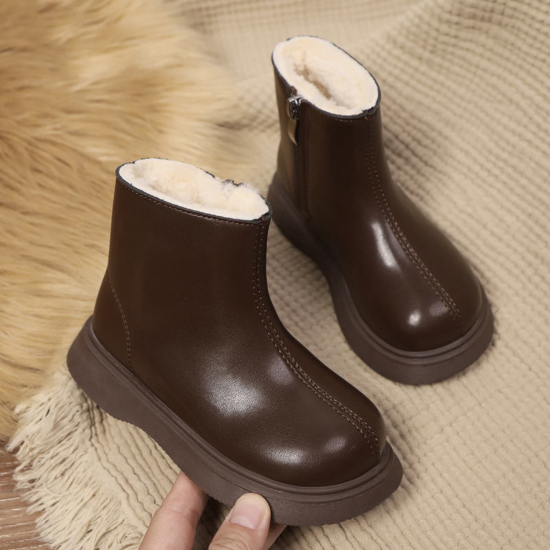 Meitenēm Martin zābaki ar fleece iekšdēļu, 7–12 gadiem, augšējā daļa mikrofibra, zole no dabiskā kaučuka, ziemas 2024