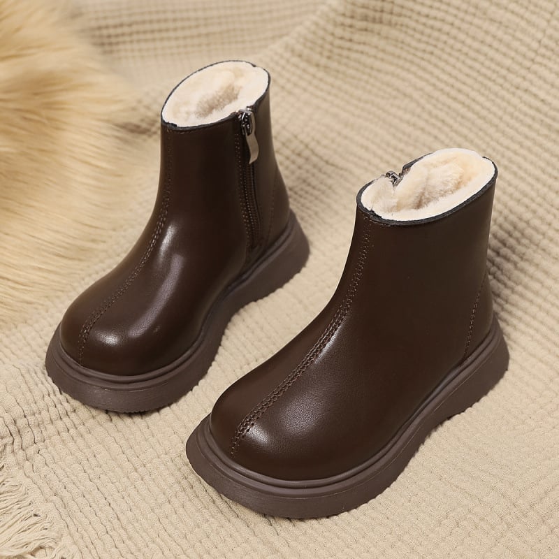 Meitenēm Martin zābaki ar fleece iekšdēļu, 7–12 gadiem, augšējā daļa mikrofibra, zole no dabiskā kaučuka, ziemas 2024