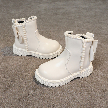 Meitenēm paredzēti zābaki, Ultra-Fiber āda, vidējā zābaku augstums, vienkrāsainas, sānu rāvējslēdzējs, gumijas zole