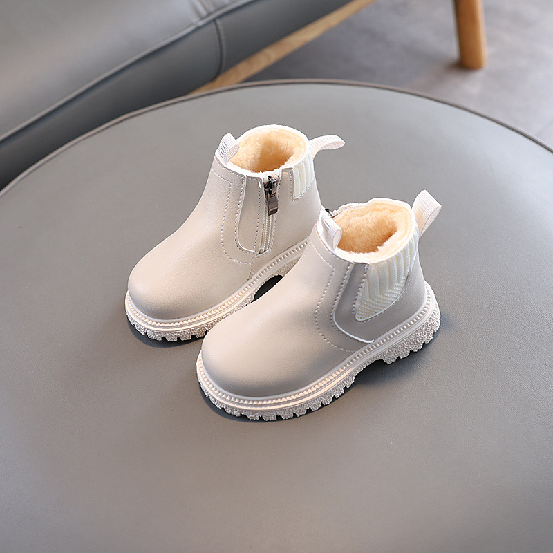 Bērnu Martins zābaki – no mākslīgās ādas, gumijas zole, sānu rāvējslēdzējs, zems augums, PU iekšējā odere