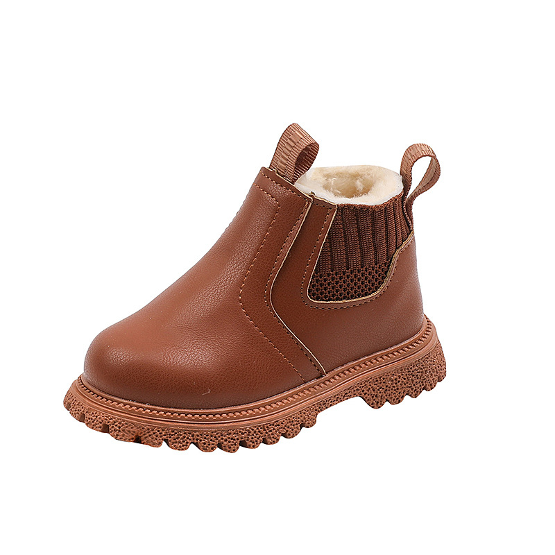 Bērnu Martins zābaki – no mākslīgās ādas, gumijas zole, sānu rāvējslēdzējs, zems augums, PU iekšējā odere