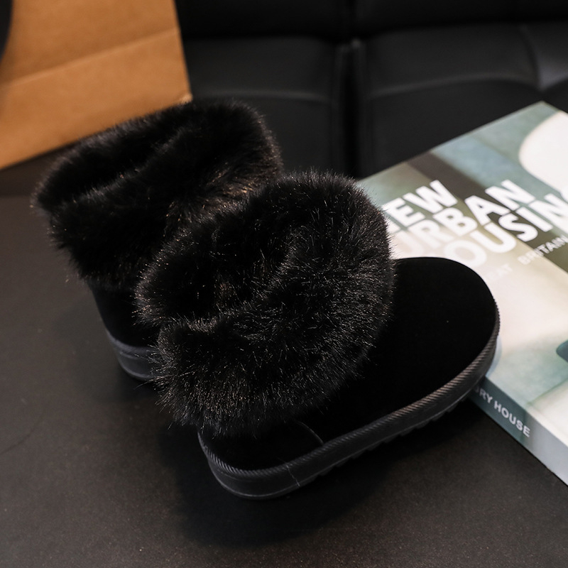 Unisex bērnu sniega zābaki ar flīšu oderi, PU augšpuse, šņorējami, potītes augstumā