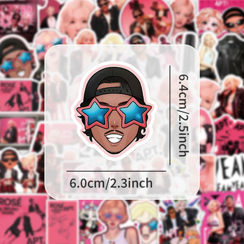 Набор от стикери (50 броя, водоустойчиви, корейски стил, печат, самозалепящи се) за компютър, калъф за телефон, каска и багаж