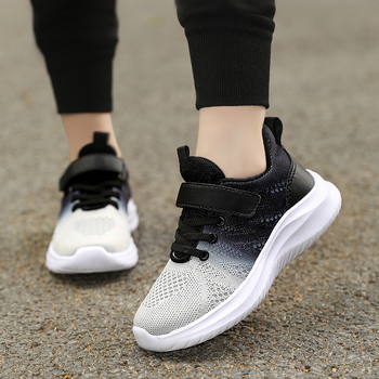 Unisex παιδικά αθλητικά παπούτσια για τρέξιμο, 7-12 ετών, επάνω μέρος από διχτυωτή ύφανση, EVA σόλα, αναπνεύσιμα, ελαφριά.