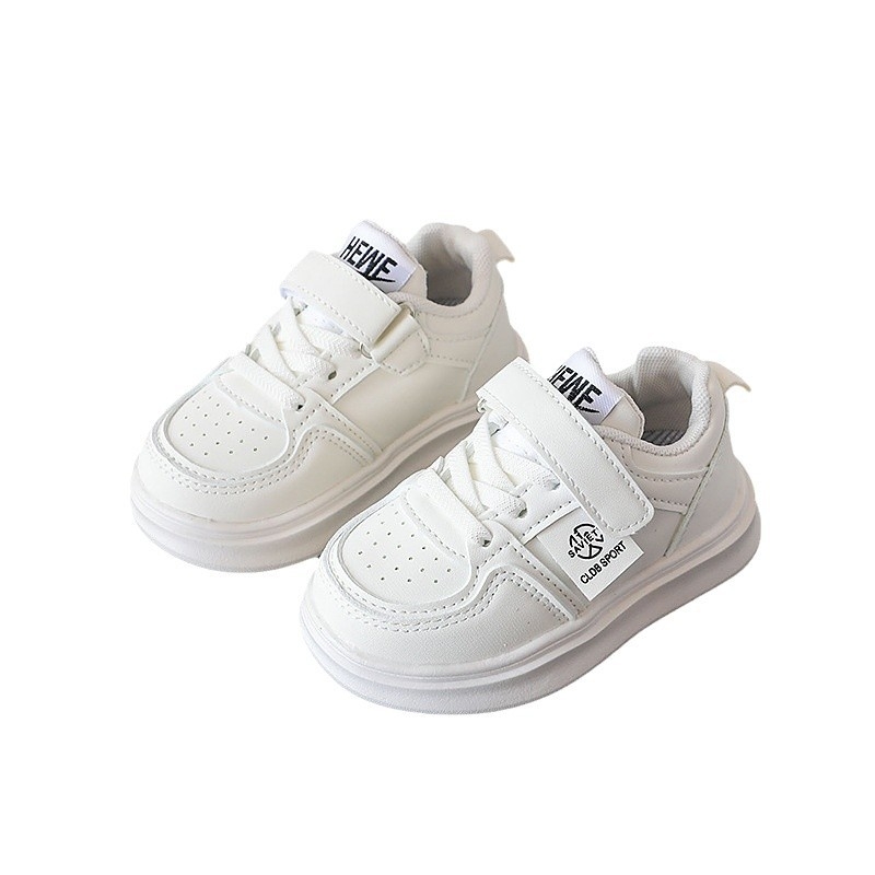 Pantofi sport pentru copii, partea superioară din piele artificială, închidere Velcro, pentru toate sezoanele, talpă PVC