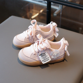 Korejas stilā kurpes ar biezu zoli, tīkla augšdaļa, ar Velcro aizdari, meitenēm 4–12 gadi