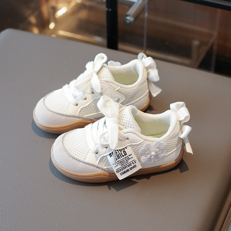 Korejas stilā kurpes ar biezu zoli, tīkla augšdaļa, ar Velcro aizdari, meitenēm 4–12 gadi