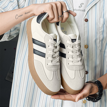 Vyriški sportbačiai, Korėjos stiliaus, apvali nosis, drobinė viršutinė dalis, kvėpuojantys, vulkanizuota padas