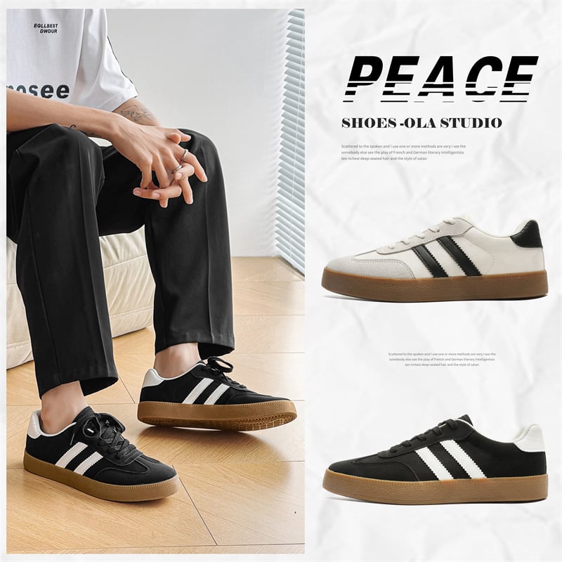 Vyriški sportbačiai, Korėjos stiliaus, apvali nosis, drobinė viršutinė dalis, kvėpuojantys, vulkanizuota padas