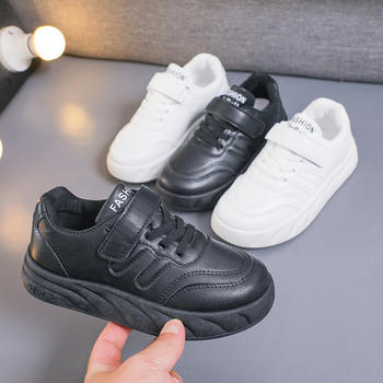 Bērnu sporta apavi, PU augšdaļa, gumijas zole, zemais siluets, brīvā laika stils, vecums 4–12 gadi